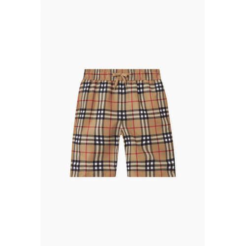 Burberry - Checked Swim Shorts in Polyester