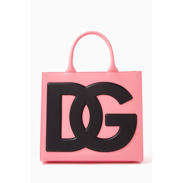 Dolce & Gabbana - Small DG Daily Shopper Bag in Leather