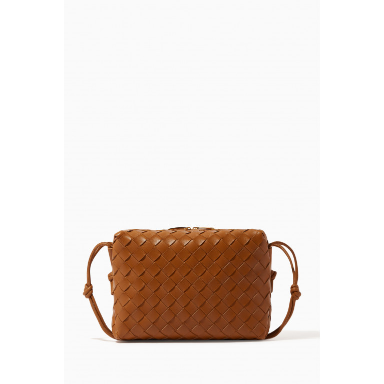 Bottega Veneta - Small Loop Camera Crossbody Bag in Intrecciato Leather
