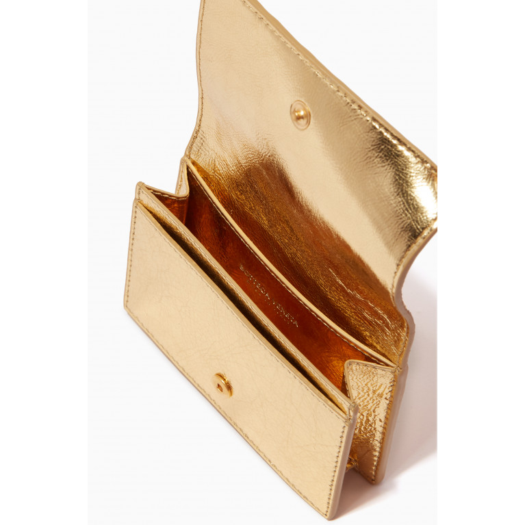 Bottega Veneta - Bi-fold Wallet in Intrecciato Metallic Nappa