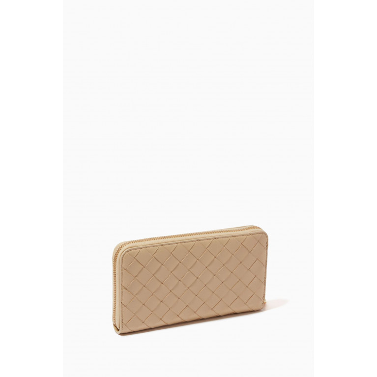 Bottega Veneta - Zip Around Wallet in Intrecciato Leather