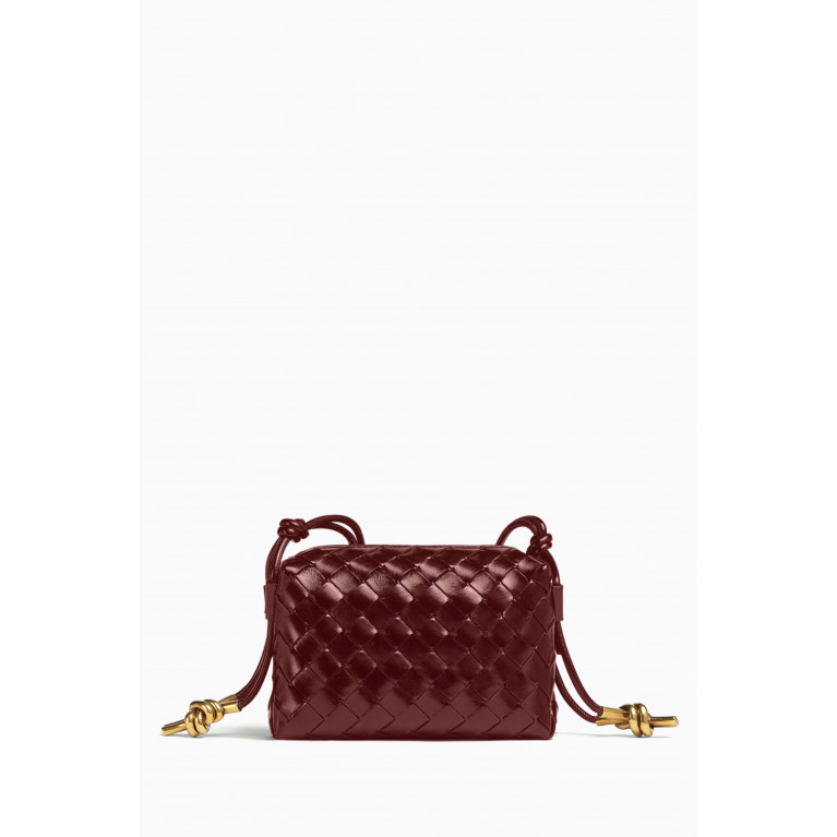 Bottega Veneta - Mini Loop Crossbody Bag in Intrecciato Leather