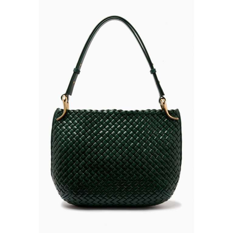 Bottega Veneta - Medium Swing Bag in Padded Intreccio Leather