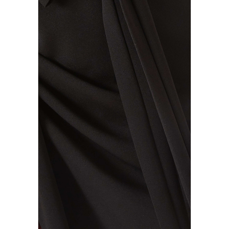 NASS - Asymmetric Midi Dress Black