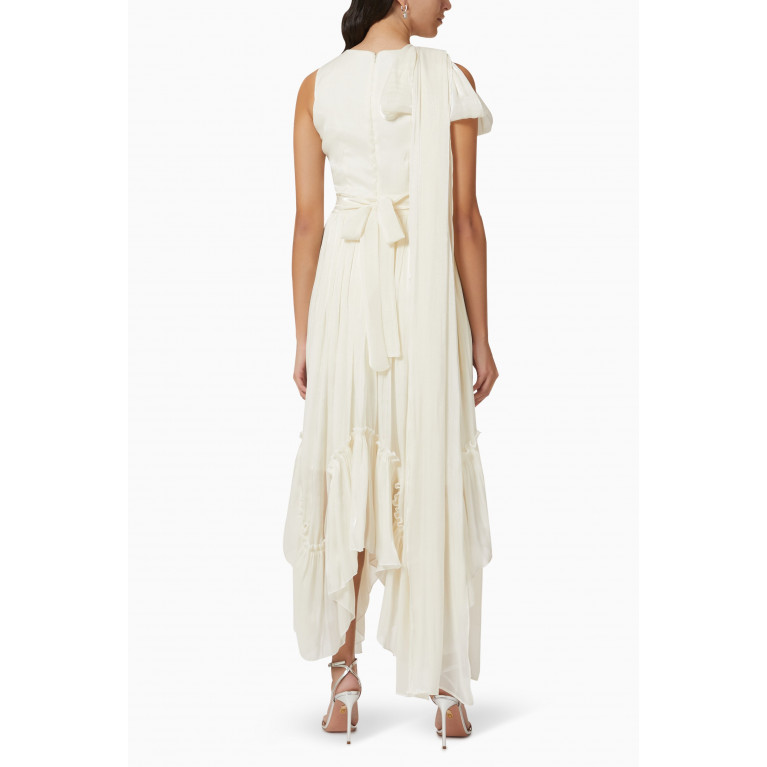 NASS - Belted Maxi Dress White