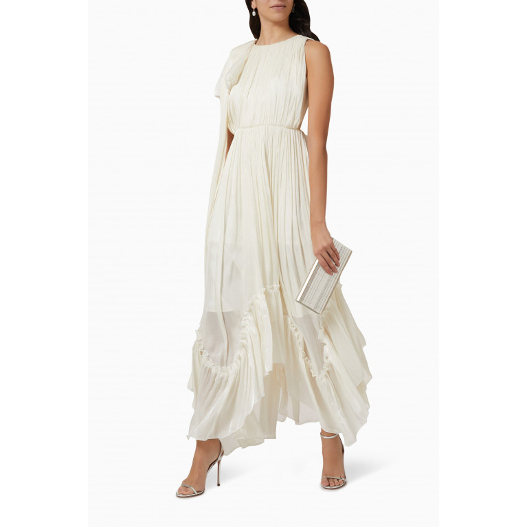 NASS - Belted Maxi Dress White