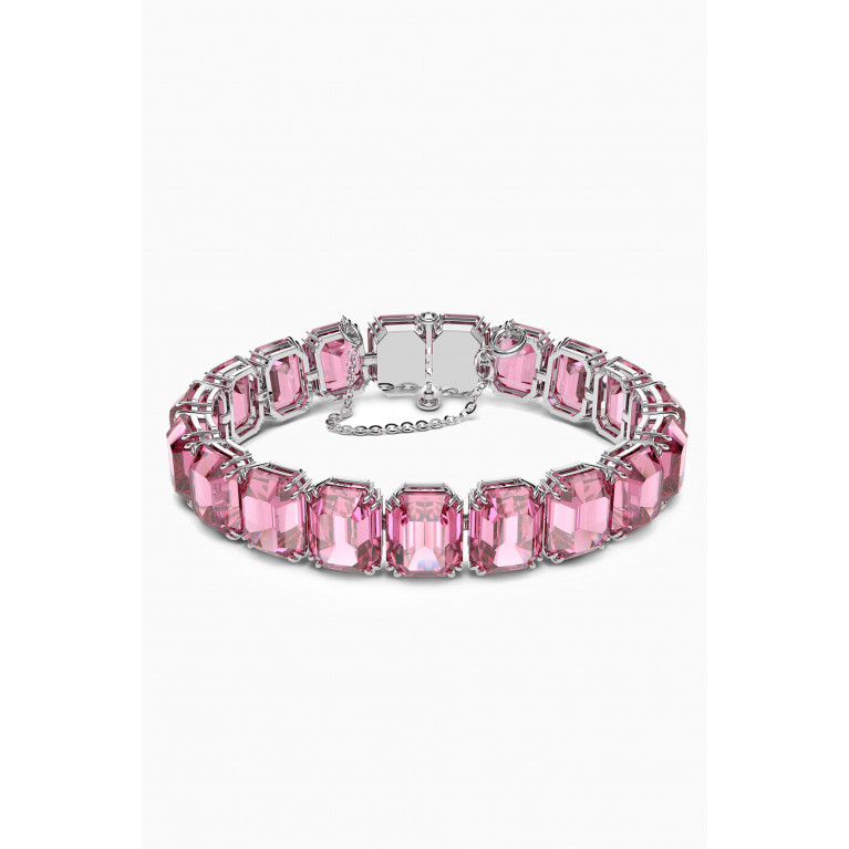 Swarovski - Millenia Octagon Crystal Bracelet in Rhodium-plated Metal