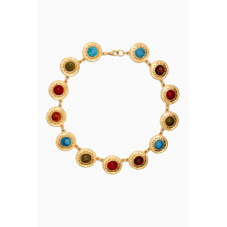 Susan Caplan - Rediscovered 1980s Etruscan Necklace