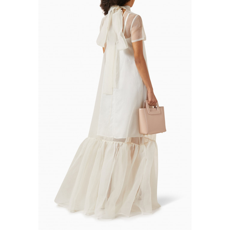Staud - Calluna Maxi Dress in Organza White