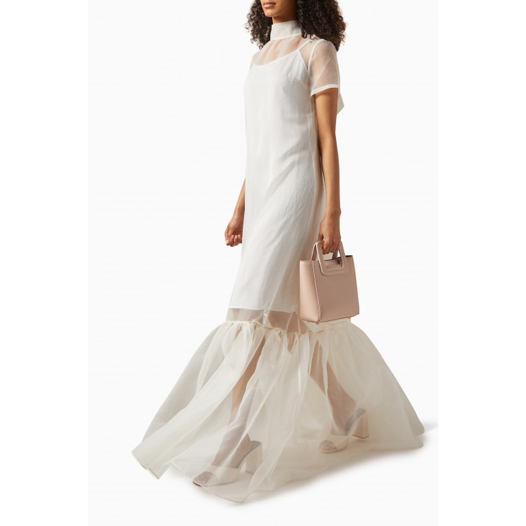 Staud - Calluna Maxi Dress in Organza White