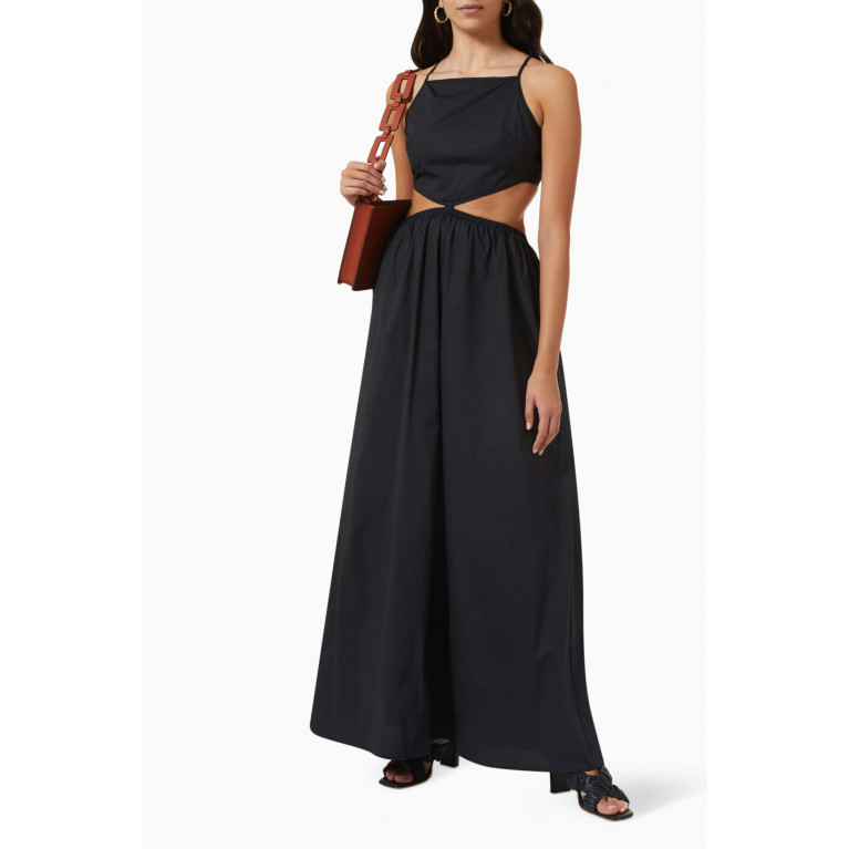 Staud - Myla Cut-out Maxi Dress in Cotton