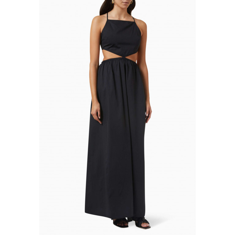Staud - Myla Cut-out Maxi Dress in Cotton