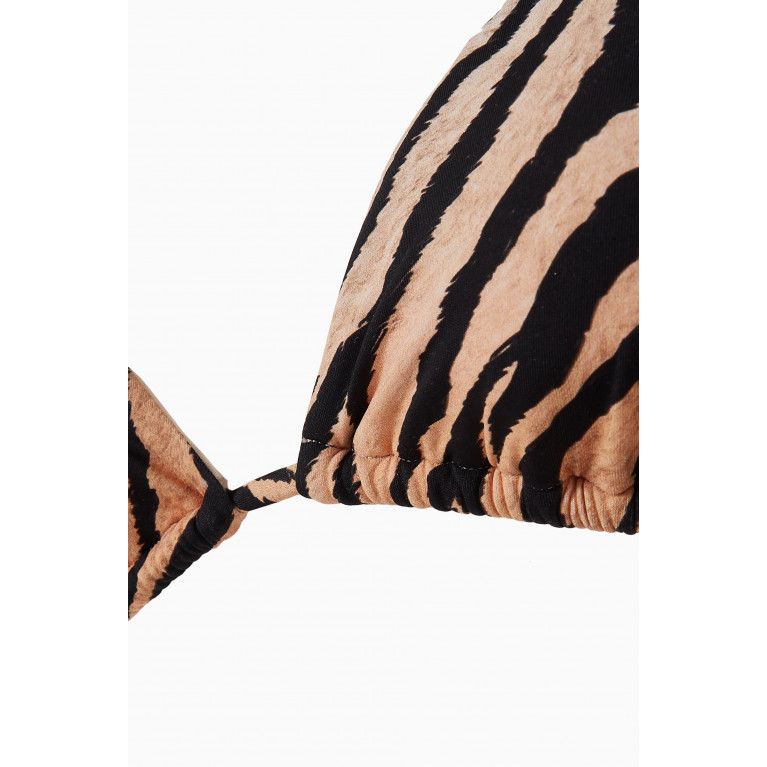 PQ Swim - Cleo Ring Triangle Bikini Top in Stretch Nylon