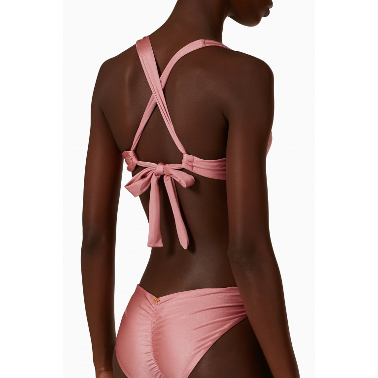 PQ Swim - Perla Halter Bikini Top in Stretch Nylon