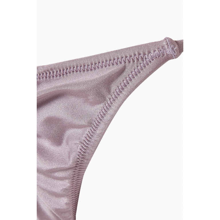 PQ Swim - Ruched Bikini Bottom in Stretch Nylon