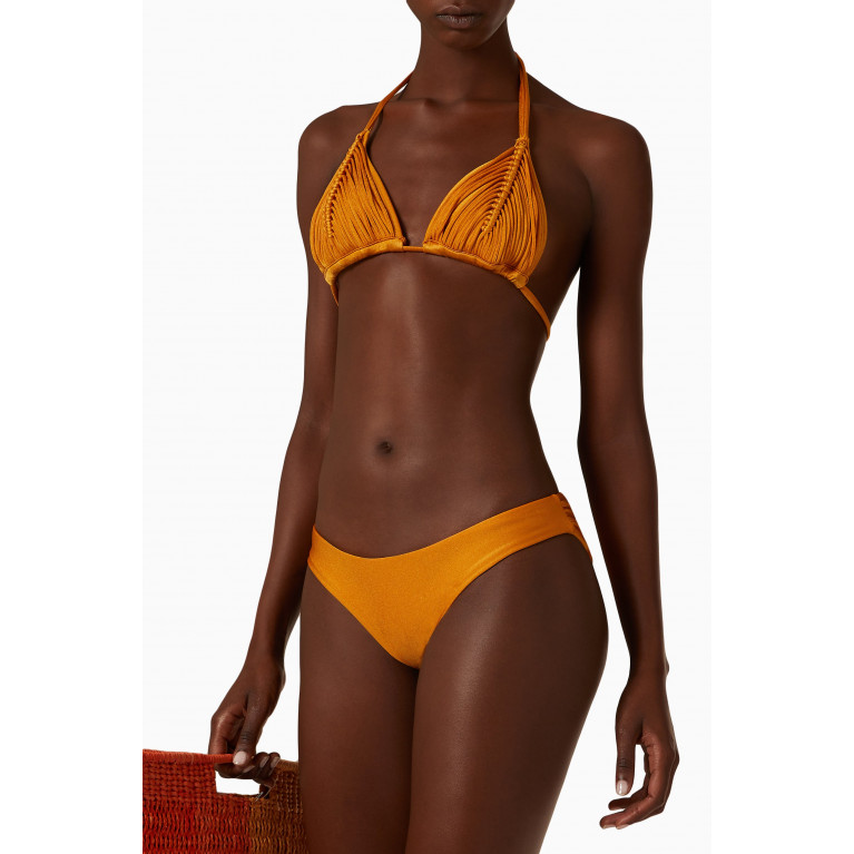 PQ Swim - Isla Triangle Bikini Top in Stretch Nylon