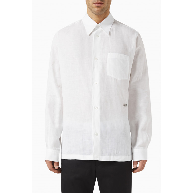 Dolce & Gabbana - Satoriale Shirt in Linen White