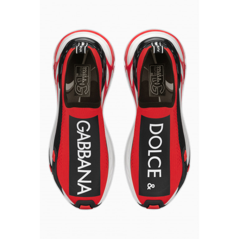 Dolce & Gabbana - Sorrento Slip-on Sneakers in Mesh Multicolour