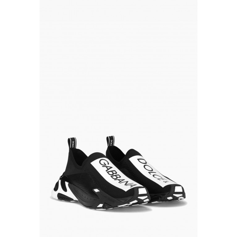 Dolce & Gabbana - Sorrento Slip-on Sneakers in Mesh Black