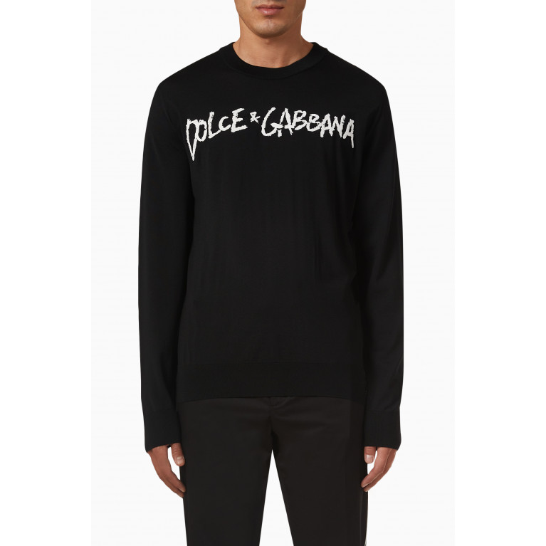 Dolce & Gabbana - Logo Sweater in Virgin Wool