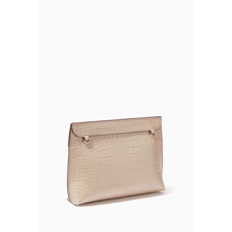 Strathberry - Stylist Crossbody Bag in Croc-Embossed Leather