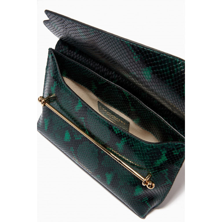 Strathberry - Stylist Crossbody Bag in Snake Embossed Leather