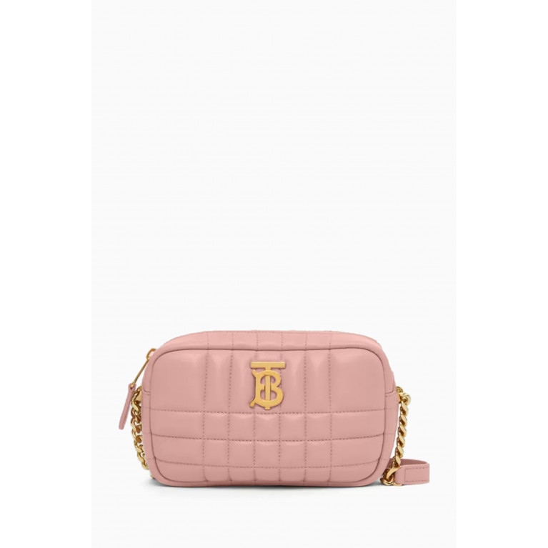 Burberry - Mini Lola Camera Crossbody Bag in Quilted Leather