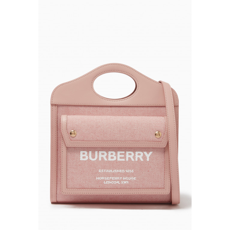 Burberry - Mini Pocket Bag in Cotton Canvas