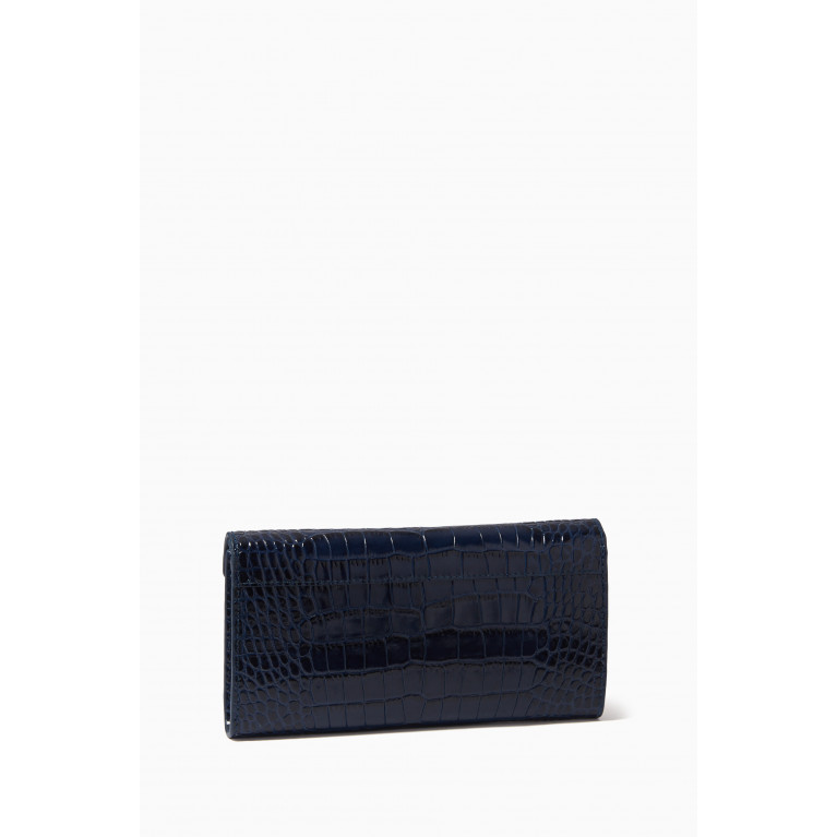 Strathberry - Multrees Chain Wallet in Croc-embossed Leather