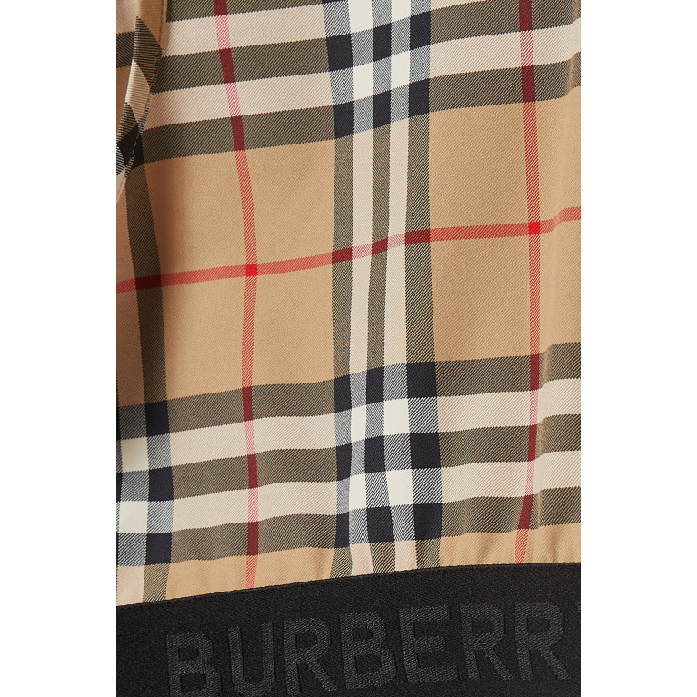 Burberry - Dalby Logo Vintage Check Bra Top in Stretch-jersey