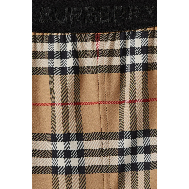 Burberry - Belvoir Logo Vintage Check Leggings in Stretch-jersey
