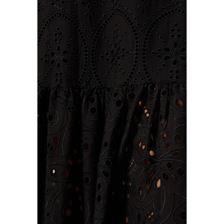 Charo Ruiz - Isabella Maxi Dress in Cotton Black