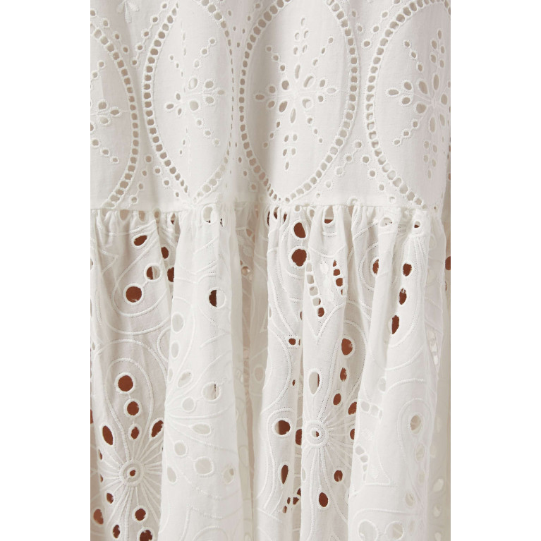 Charo Ruiz - Isabella Dress in Cotton White