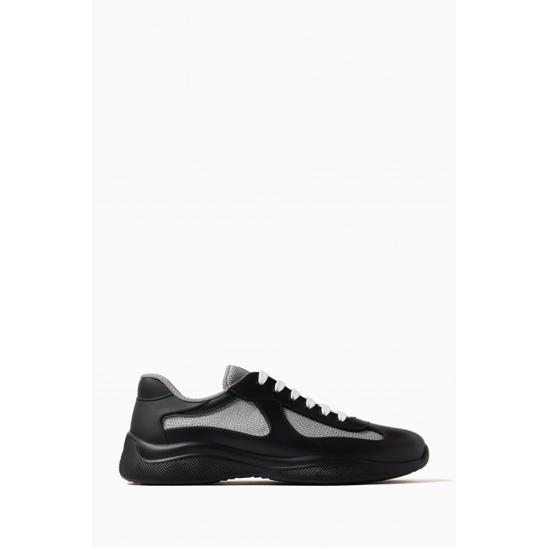 America's Cup Sneakers in Tech & Leather Black