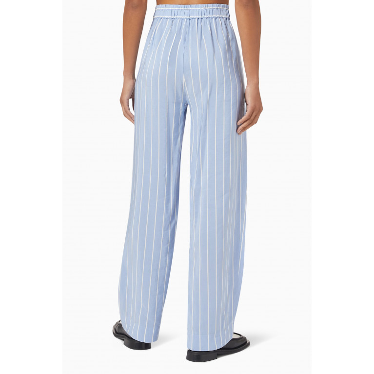 Vince - Stripe Wide-leg Pants in Cotton-blend