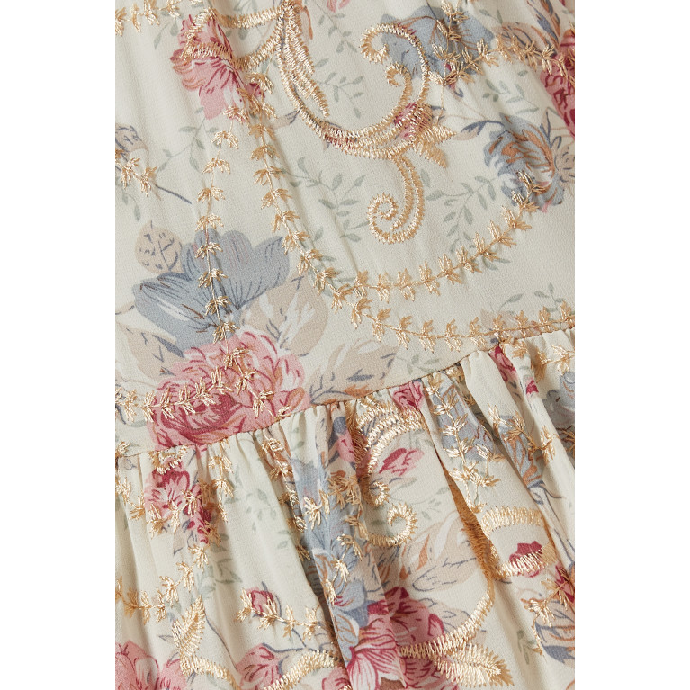 Serpil - Floral Midi Dress in Crepe
