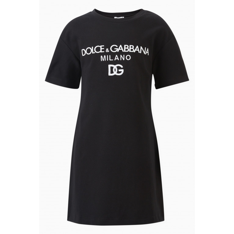 Dolce & Gabbana - Logo-print T-shirt Dress in Cotton