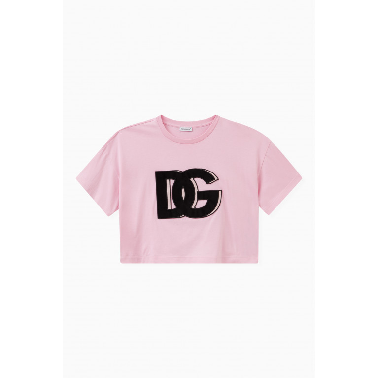 Dolce & Gabbana - Maxi-logo T-shirt in Cotton Jersey