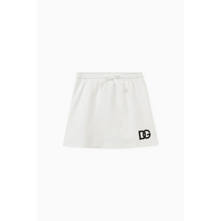 Dolce & Gabbana - Logo Mini Skirt in Cotton Jersey