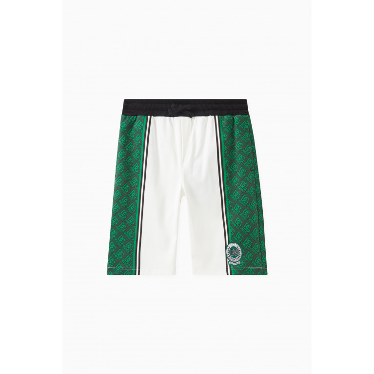 Dolce & Gabbana - DG Sport Print Jersey Sweatshorts in Cotton