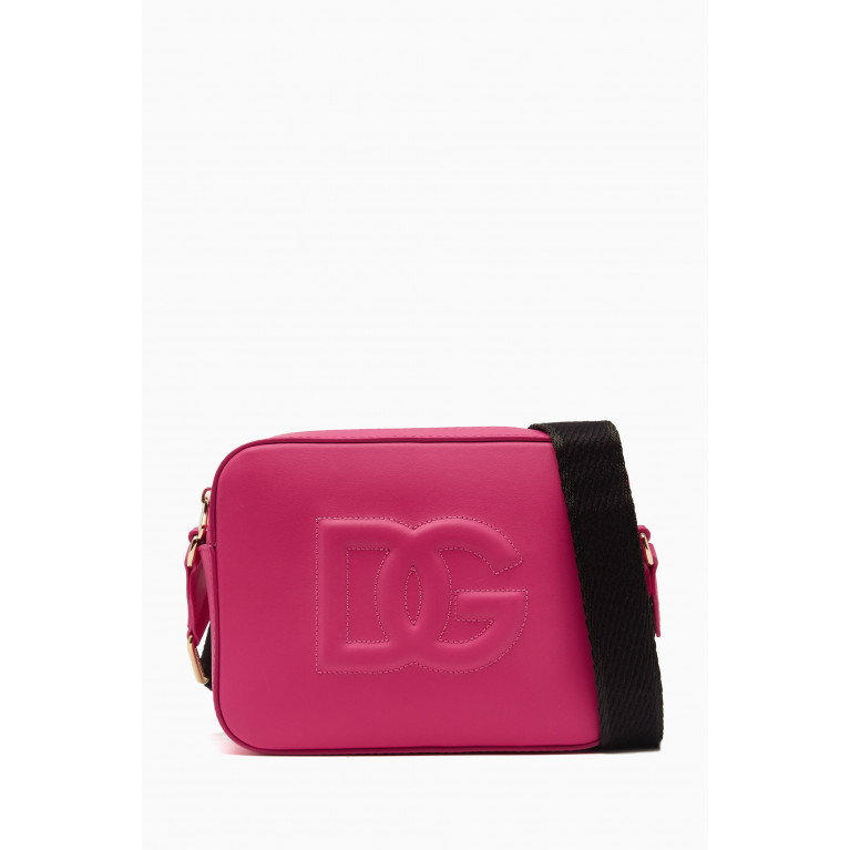 Dolce & Gabbana - Embossed Logo Camera Bag in Leather