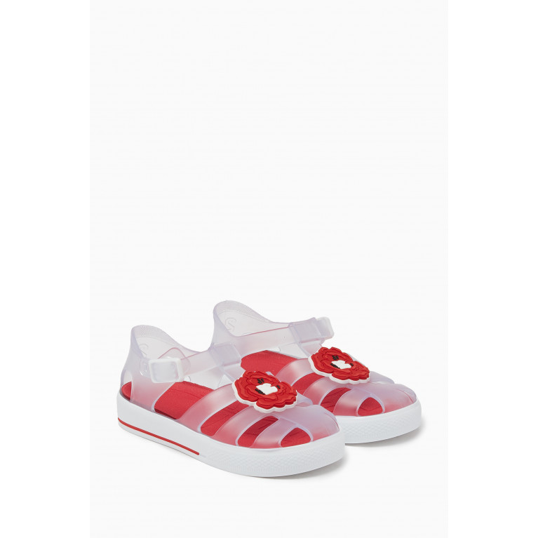 Dolce & Gabbana - Happy Garden Poppy Sandals in PVC