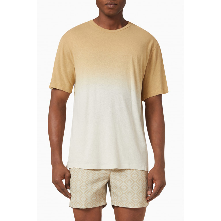 Frescobol Carioca - Dinis T-shirt in Linen Blend