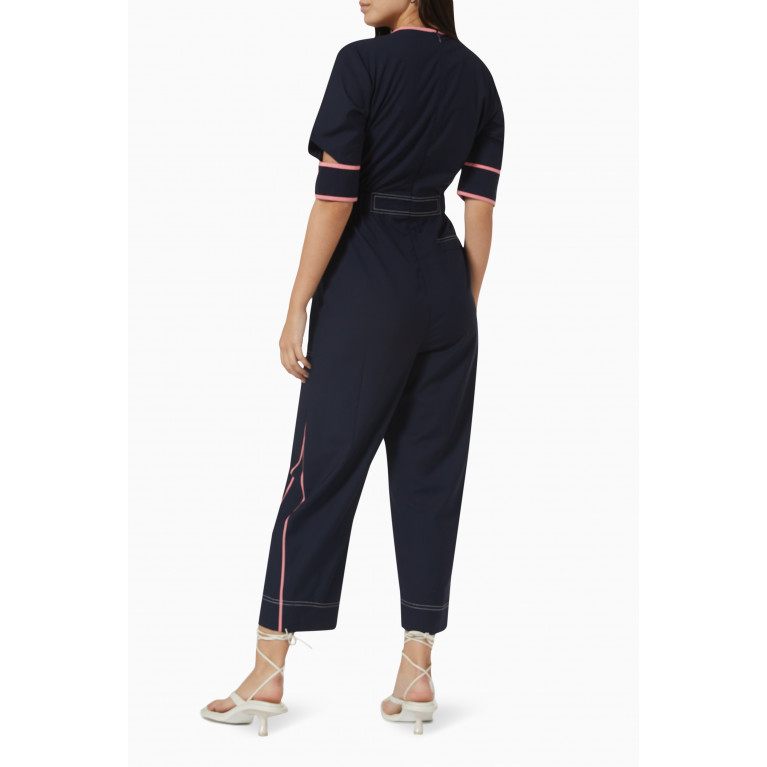 Lovebirds - Crossover Jumpsuit in Terry Rayon