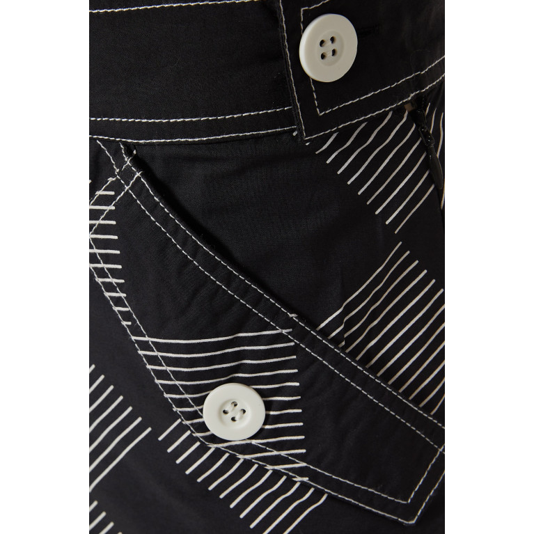 Lovebirds - Checked Midi Skirt in Cotton