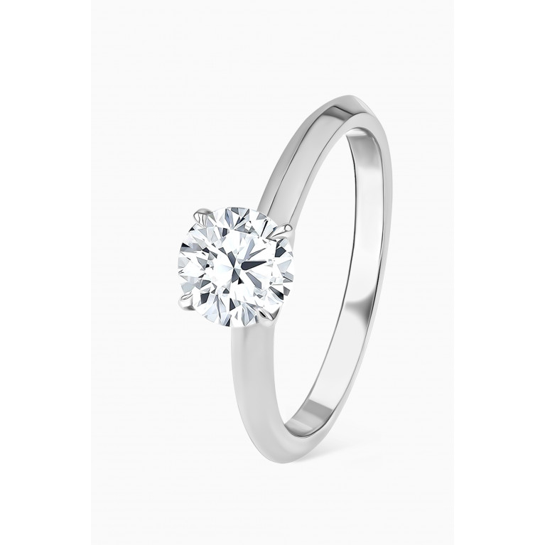 Damas - Gaia Solitaire Diamond Ring in 18kt White Gold
