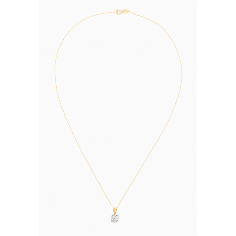 Damas - Gaia Solitaire Diamond Pendant Necklace in 18kt Gold