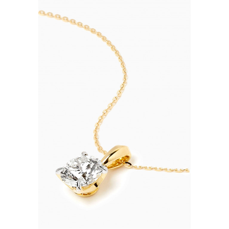 Damas - Gaia Solitaire Diamond Pendant Necklace in 18kt Gold