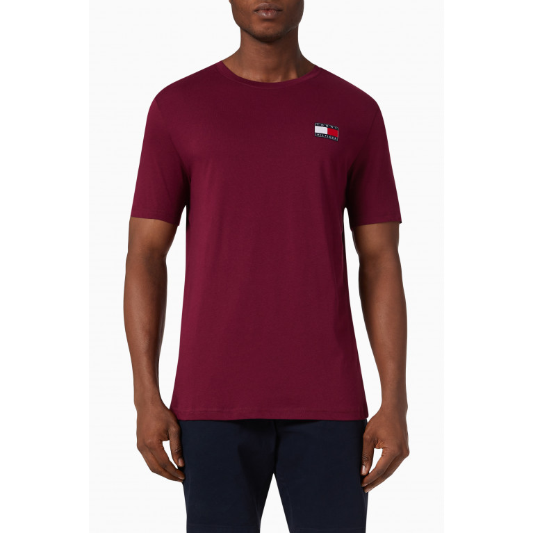 Tommy Hilfiger - 85 Logo T-shirt in Cotton Red