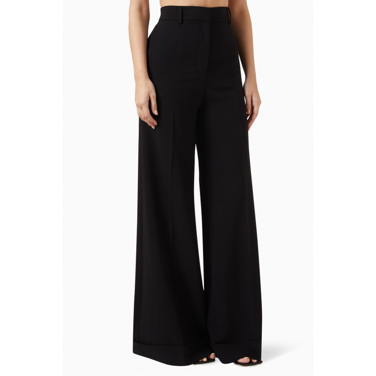 Moschino - High-rise Wide-leg Pants in Viscose-cady